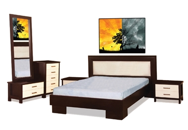 חדרי שינה: חדר שינה מושלם בעיצוב יוקרתי דגם סביבון