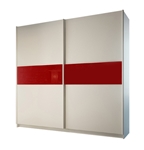 תמונה של ארונות הזזה: ארון הזזה 2 דלתות מרהיב ביופיו דגם מרבלה אדום