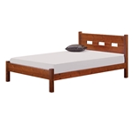 תמונה של מיטות: מיטה זוגית מעץ מלא משולב דגם תמר