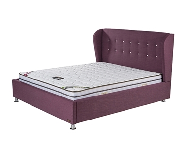 מיטות: מיטה זוגית מרופדת דגם ג'רזי
