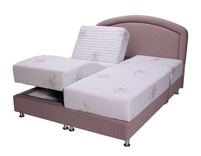 מיטות: מיטה זוגית מרופדת מתכווננת חשמלית דגם אולטרה קומפורט
