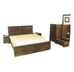 תמונה של חדרי שינה: חדר שינה מעץ מלא במבצע ענק דגם לקסוס
