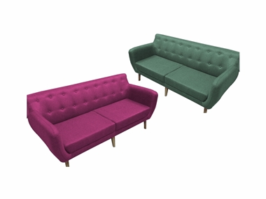 מערכות ישיבה:  ספה תלת מושבית מרהיבה ביופיה דגם ירון