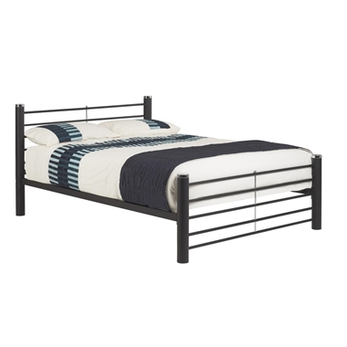 מיטות: מיטה זוגית עשויה מתכת דגם מאור