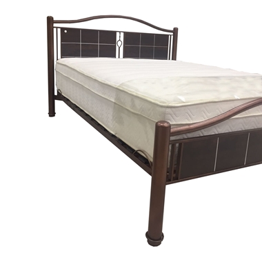 מיטות: מיטה זוגית עשויה מתכת דגם לירי
