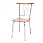 תמונה של כיסאות: כיסא מתכת לפינת אוכל דגם  קווין ראש מתכת