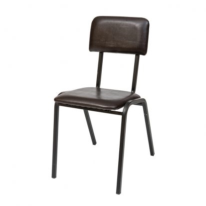 כיסאות: כיסא מתכת דגם  תלמיד מרופד