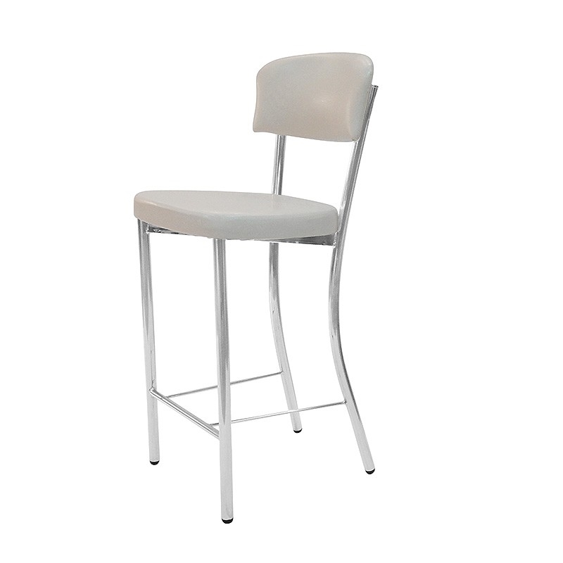 כיסאות: כיסא בר בעל רגלי ניקל דגם גליה