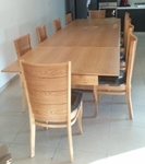 תמונה של פינת אוכל ענקית שולחן + 6 כסאות דגם רינה