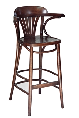 כיסאות: כיסא עץ לפינת אוכל דגם בר קונכיה ידיות